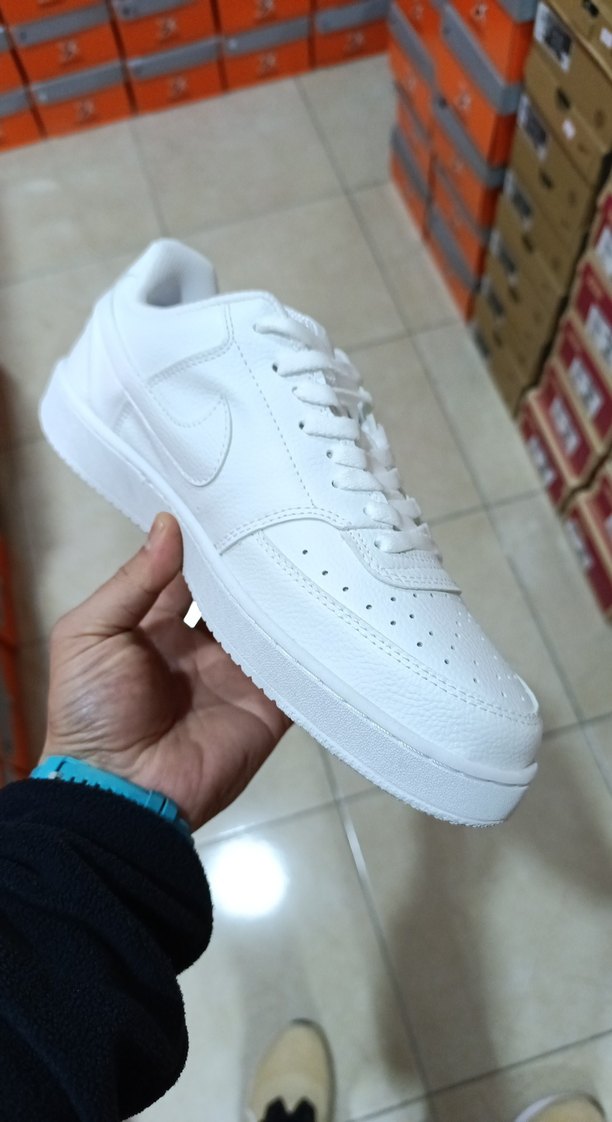 Beyaz Kadın Spor Ayakkabı Blok Topuklu - Görsel 4