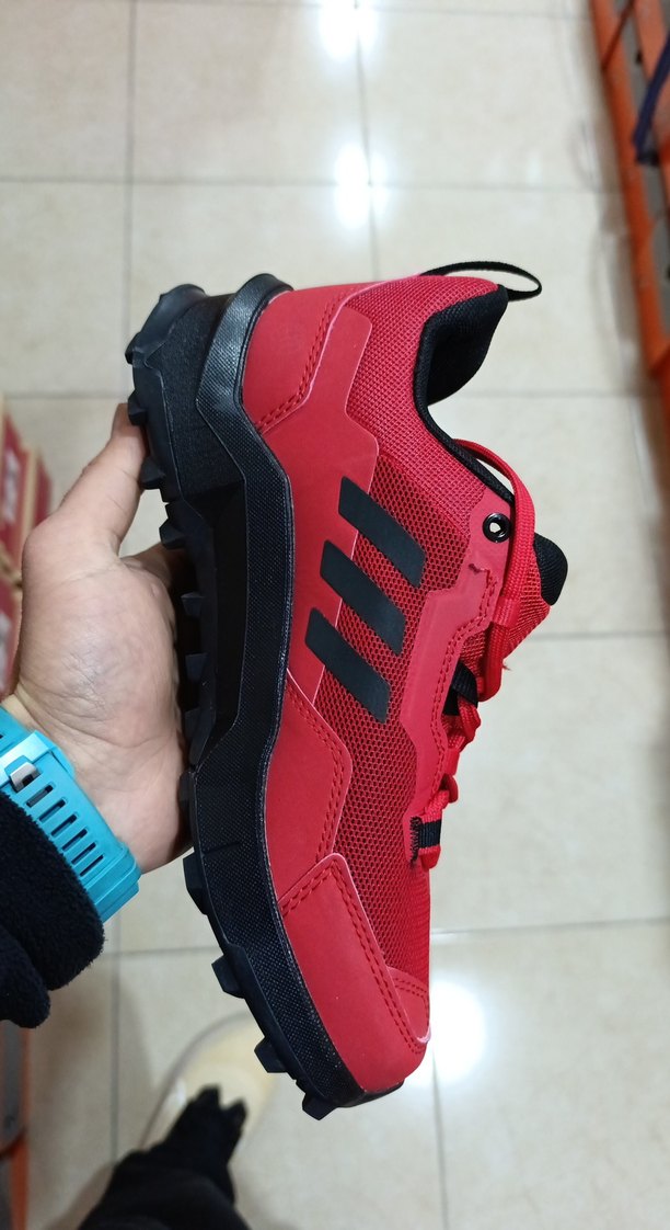 Kırmızı Bağcıklı Erkek Outdoor Spor Ayakkabı - Görsel 2