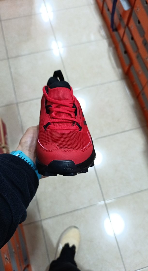 Kırmızı Bağcıklı Erkek Outdoor Spor Ayakkabı - Görsel 3