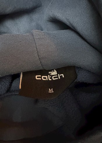 Mavi Kapüşonlu Unisex Sweatshirt - Görsel 3