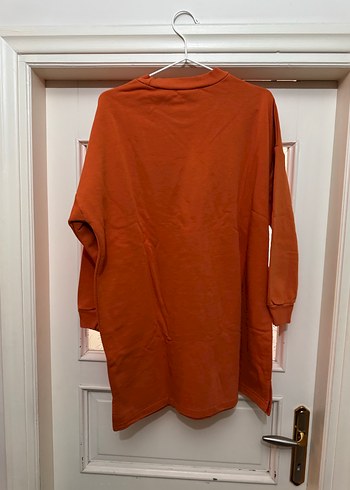 Turuncu Baskılı Kadın Sweatshirt - Görsel 2