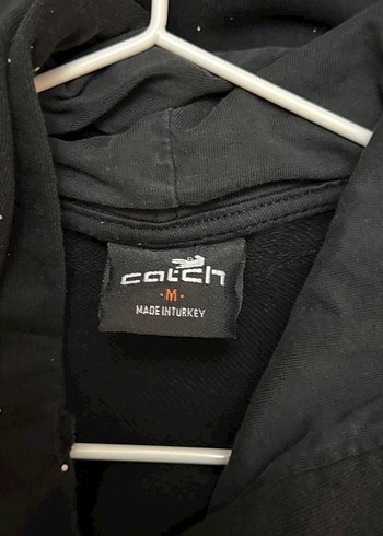 Kadın Siyah Kapüşonlu Batik Salaş Sweatshirt - Görsel 4