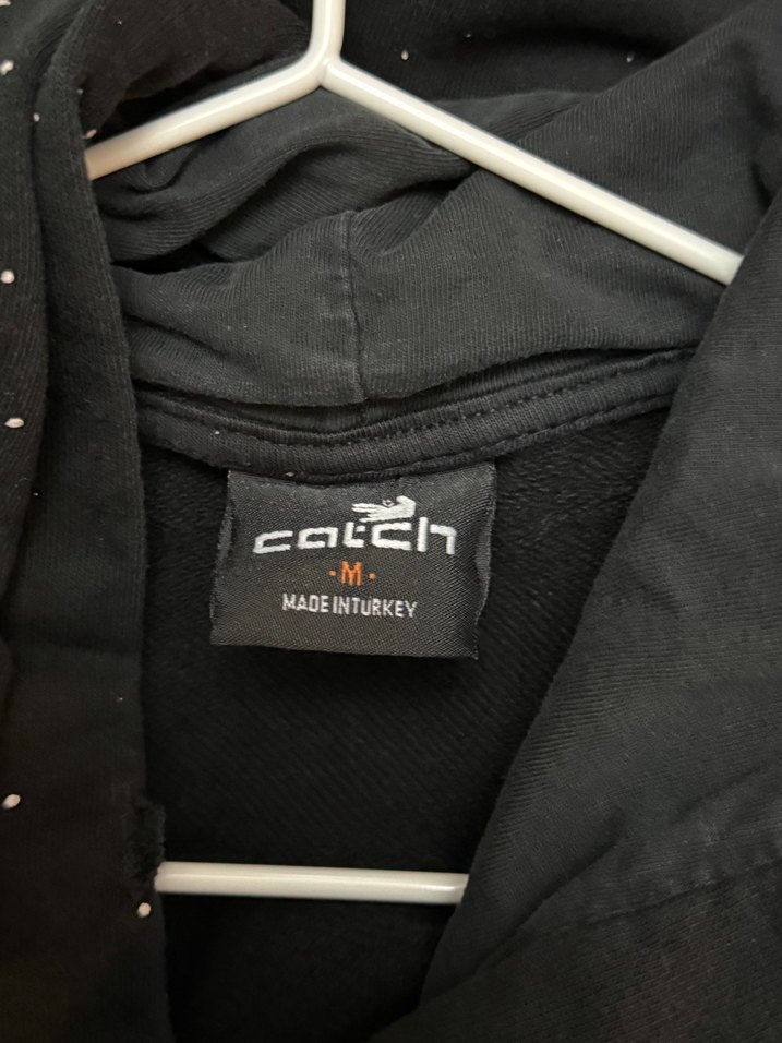 Kadın Siyah Kapüşonlu Batik Salaş Sweatshirt - Görsel 4