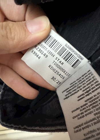 Kadın Siyah Darala Paça Kot Pantolon - Görsel 2