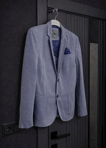 Gri Erkek Düğmeli Ceket - Görsel 3