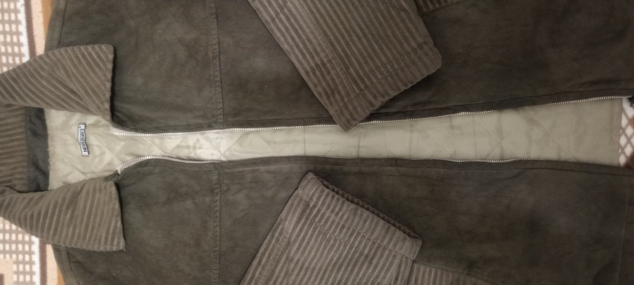 Düğmeli Kahverengi Süet Erkek Ceket - Görsel 3