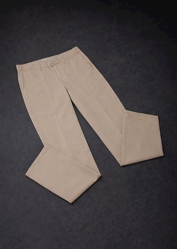 Bej Regular Fit Erkek keten Pantolon - Görsel 2