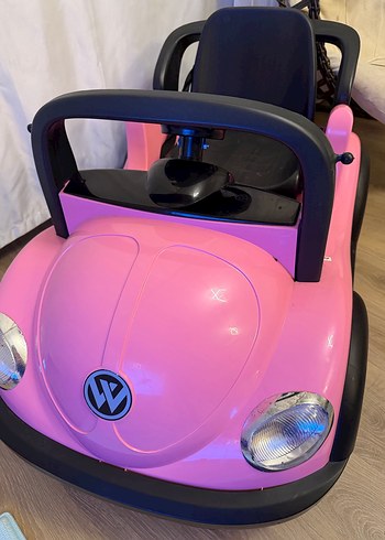 Koyu Pembe Elektrikli Çocuk Araba yeni - Görsel 2