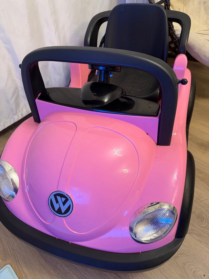 Koyu Pembe Elektrikli Çocuk Araba yeni - Görsel 2