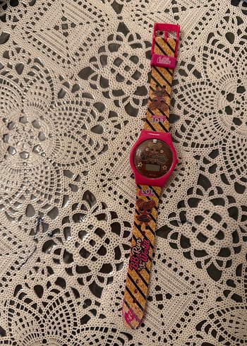 Renkli Pembe Tokalı Kadın Saati - Görsel 3
