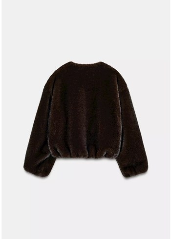 Kahverengi suni kürk kaban zara - Görsel 2