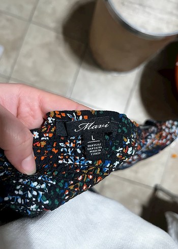 Bohem Çok Renkli V Yaka Uzun Kollu Elbise - Görsel 3