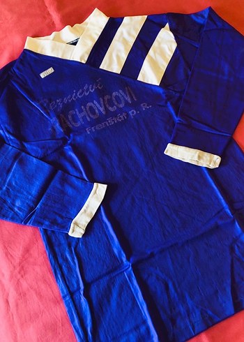 Erkek Mavi Uzun Kollu Vintage Forma - Görsel 4