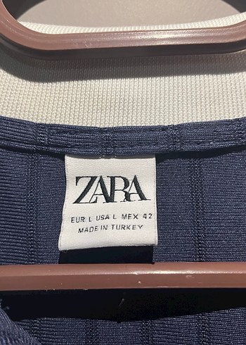 Zara Lacivert Oversize Tshirt Forma - Görsel 3