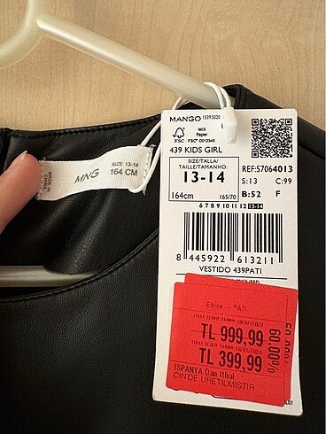 Mango Kids Mango çocuk elbise 13-14 yaş, 38 bedene kadar uygun kalıp