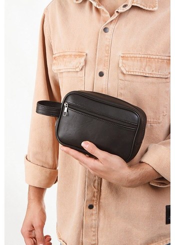 Erkek El Çantası Hakiki Deri - Görsel 6