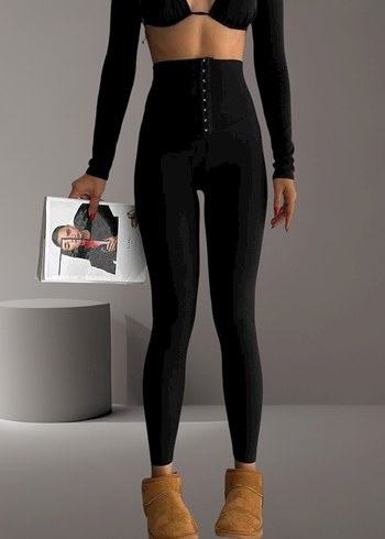 Zara Yüksel Bel Likralı Tayt - Görsel 5