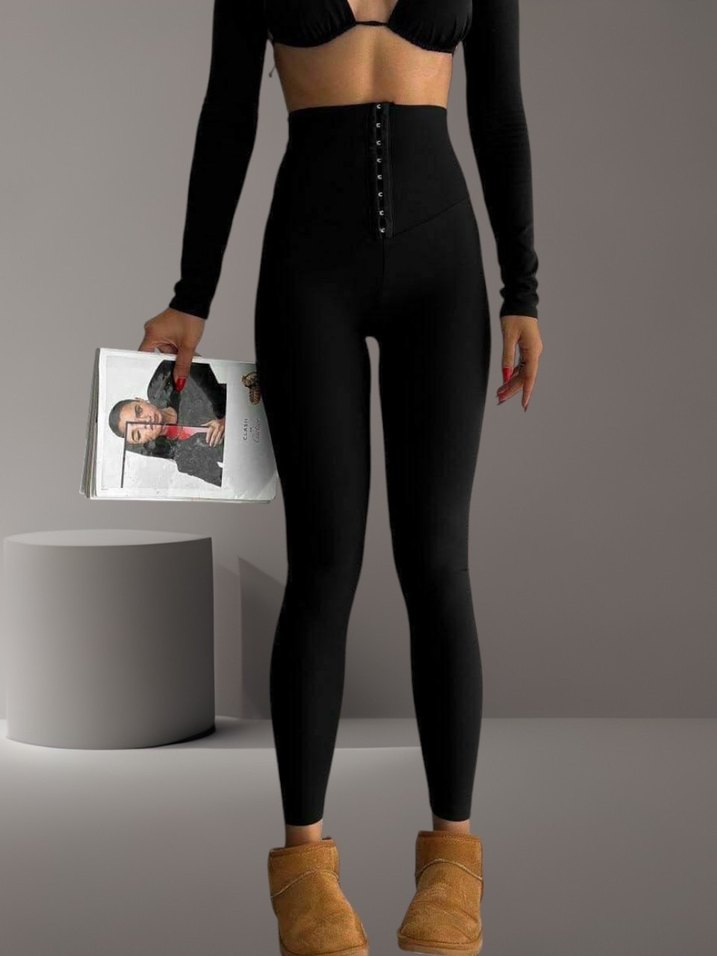 Zara Yüksel Bel Likralı Tayt - Görsel 5