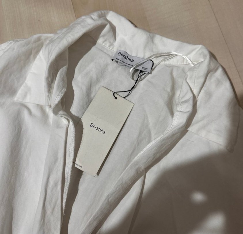 Bershka beyaz şort tulum - Görsel 2