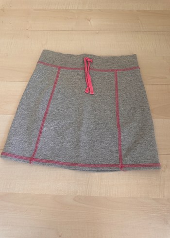 Gri 9-10 yaş kız çocuk Mini Etek