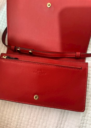Coach Kahverengi Deri crossbody bag monogram Coach Kadın
