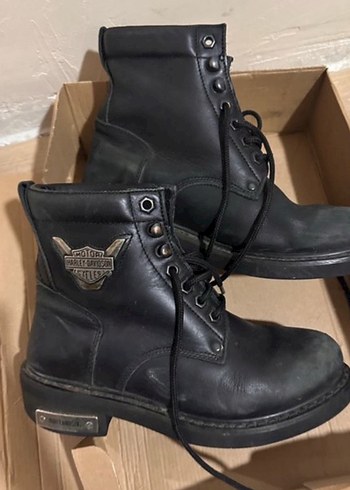 Harley Davidson Siyah Deri Biker Bot