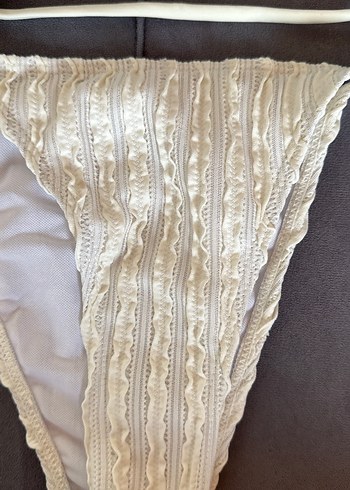 Diğer Dantel İşlemeli Beyaz Bohem Bikini