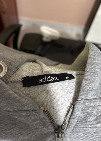 Gri Fermuarlı Kadın Sweatshirt - Görsel 3