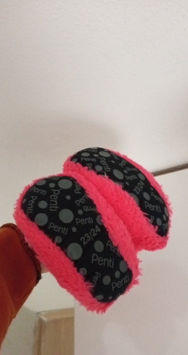 Nakışlı Pembe Kız Çocuk Sıcak Terlik - Görsel 2