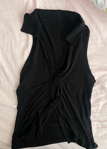 Milla Siyah V Yaka Kolsuz Bluz - Görsel 2