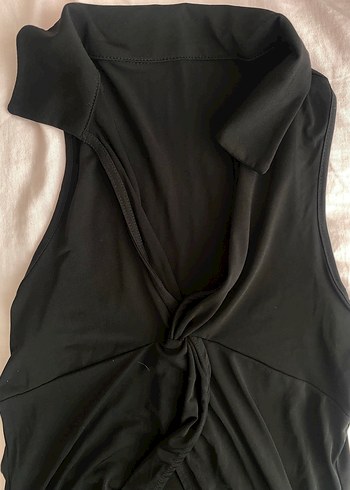 Milla Siyah V Yaka Kolsuz Bluz - Görsel 3