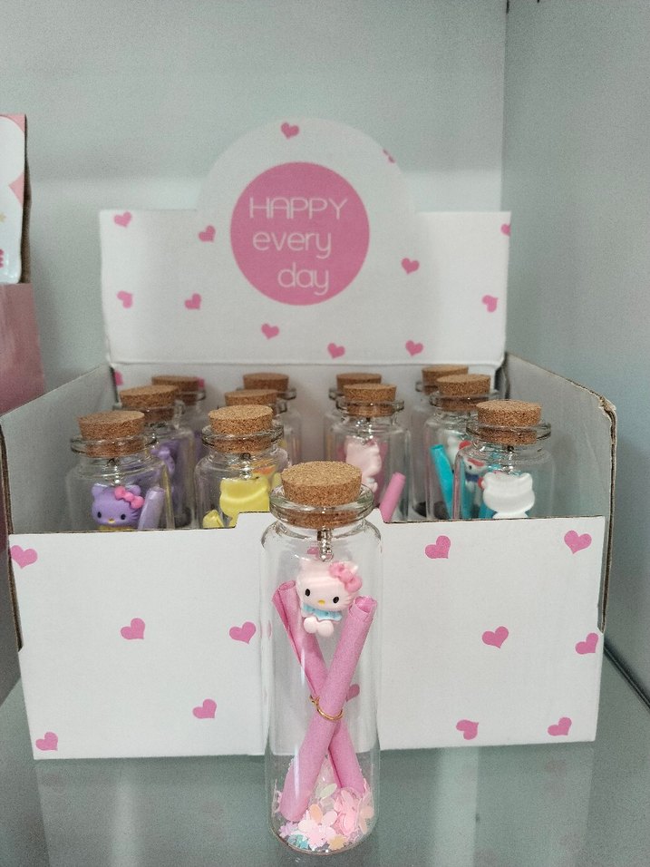 Sevimli Karakterli Cam Şişede Not Kağıtları - Görsel 3