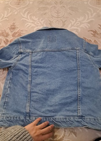 Düğmeli Mavi Denim Ceket - Görsel 5