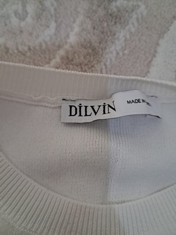 Kolsuz bisiklet Yaka Siyah Beyaz Mini Triko Üst - Görsel 2