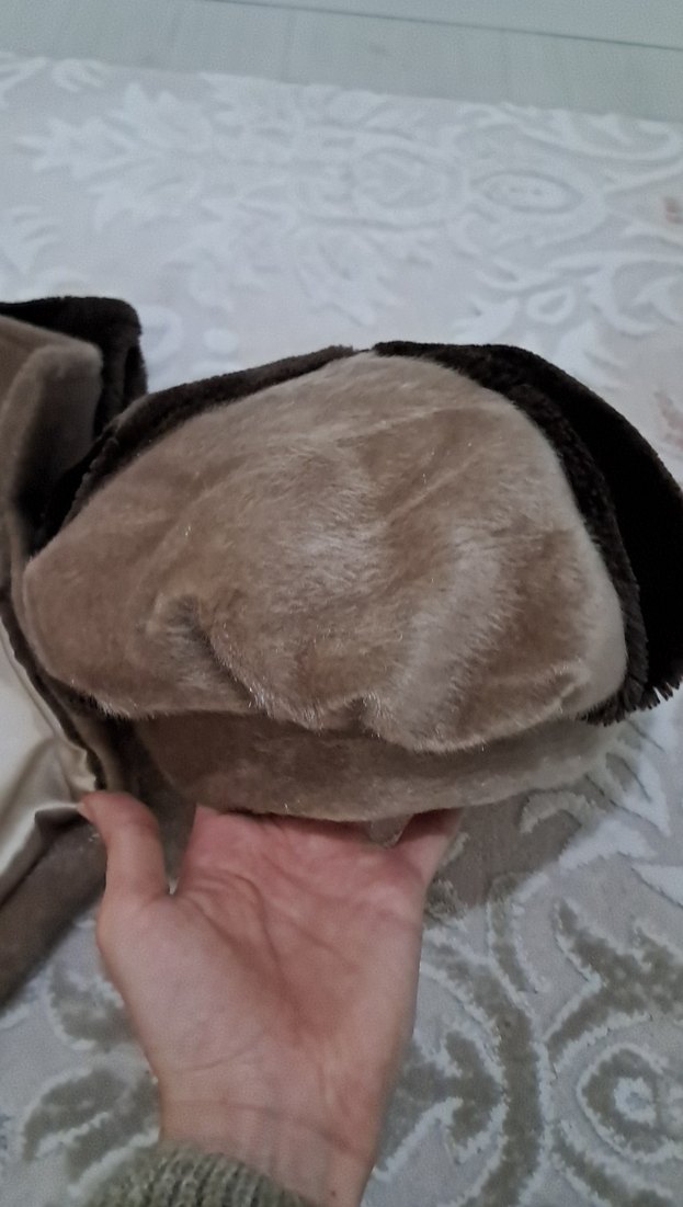 Kahverengi Kürk Detaylı Kız çocuk Kabanı - Görsel 4