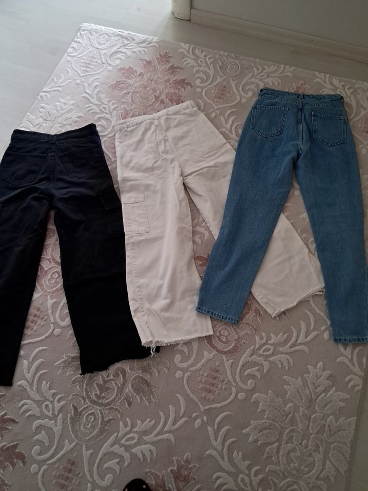 Kadın Kot Pantolon 3lü bedenle farklı ama hepsi aynı duruyor - Görsel 2