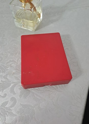 Kırmızı Makyaj Fırçası Seti ve Aynası - Görsel 2