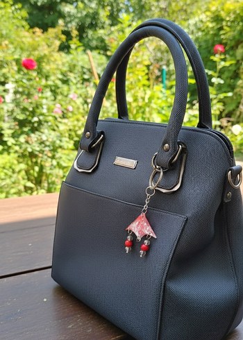 Püsküllü Bohem Kırmızı Kadın Anahtarlık - Görsel 4