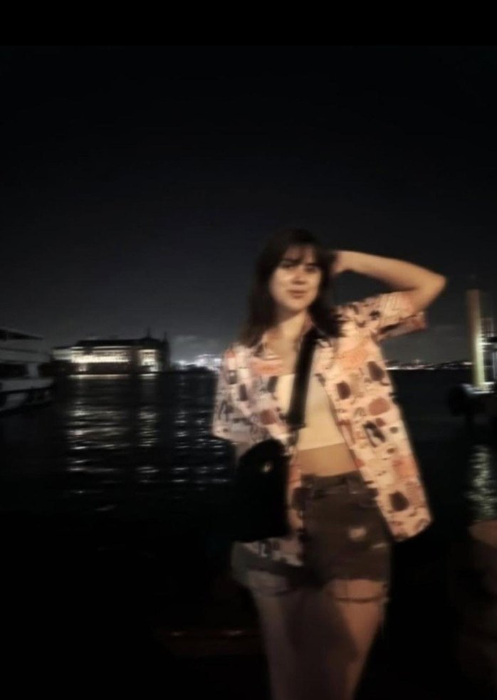 Düğmeli Pembe Pop Art Kedi Gömleği M-L beden - Görsel 2