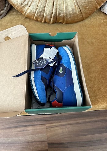 Lacoste Erkek Mavi Spor Ayakkabı sneakers - Görsel 6