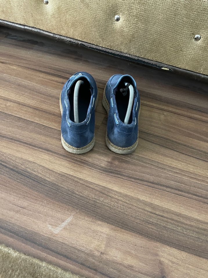 Erkek Mavi Süet Püsküllü Loafer Ayakkabı - Görsel 5