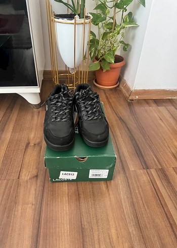Lacoste Siyah Bağcıklı Erkek Spor Ayakkabı - Görsel 5