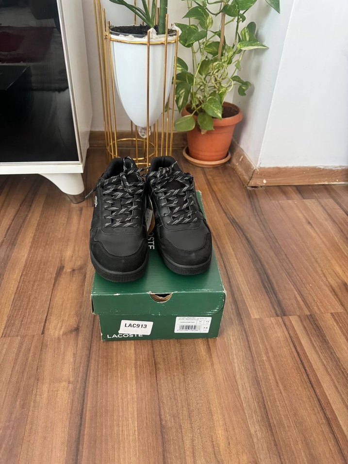 Lacoste Siyah Bağcıklı Erkek Spor Ayakkabı - Görsel 5