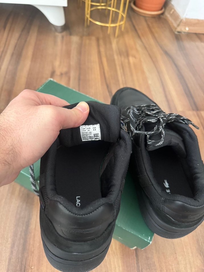 Lacoste Siyah Bağcıklı Erkek Spor Ayakkabı - Görsel 4