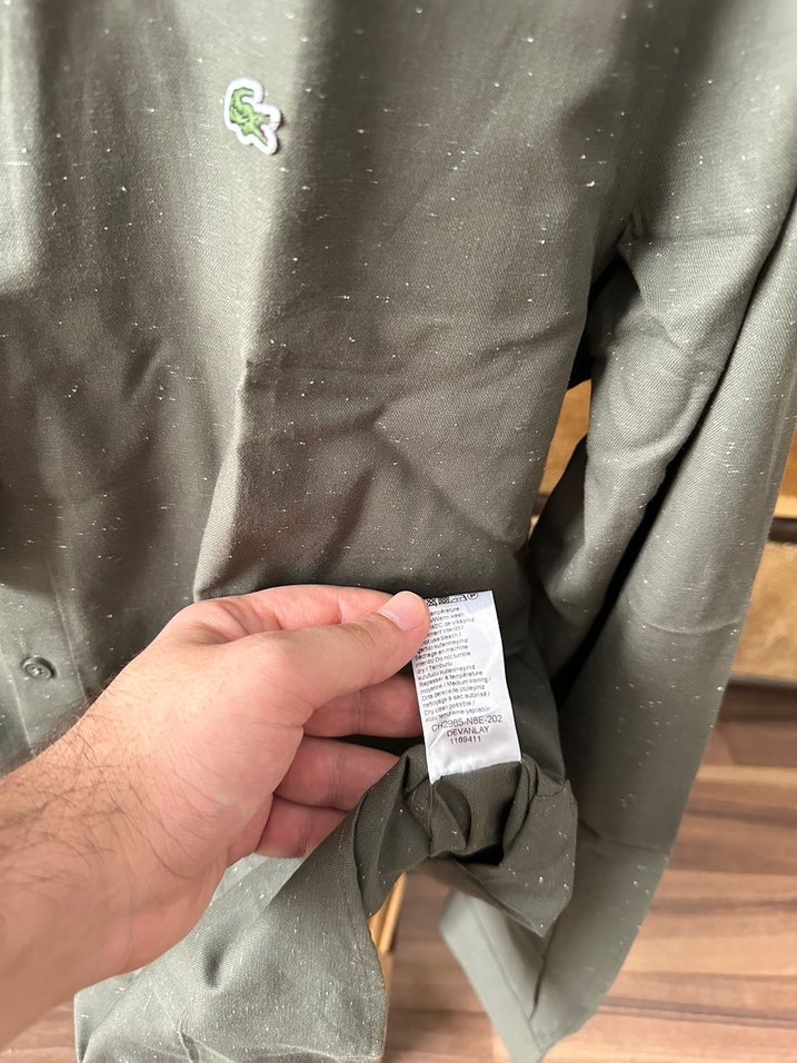 Lacoste %100 pamuk Gömlek - Görsel 4