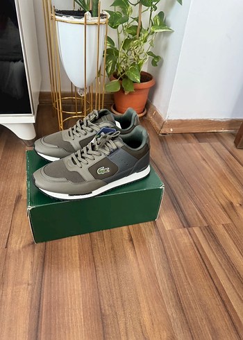 Lacoste Erkek Spor Ayakkabı, Bağcıklı, haki - Görsel 3
