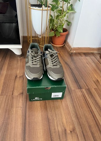 Lacoste Erkek Spor Ayakkabı, Bağcıklı, haki - Görsel 4
