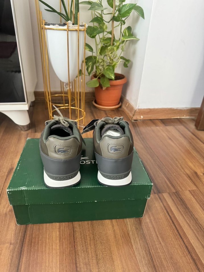 Lacoste Erkek Spor Ayakkabı, Bağcıklı, haki - Görsel 2