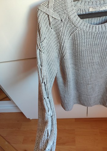 LCW Gri Kadın Triko Kazak - Görsel 2