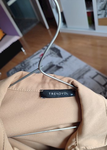 Trendyolmilla Camel Rengi Düğmeli Kadın Ceket - Görsel 6